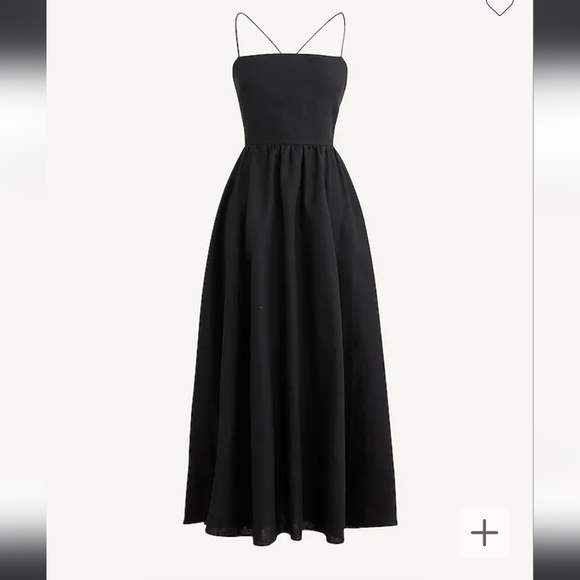 J.Crew Collection Strappy Back Linen Midi Dress - Picture 7 of 15
